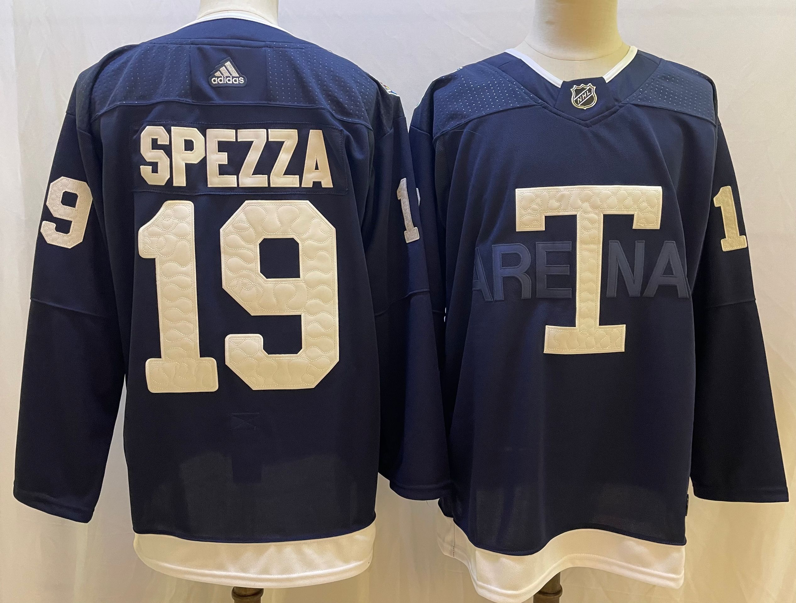 Men Toronto Maple Leafs 19 Spezza Blue Classic Edition 2022 Adidas NHL Jersey